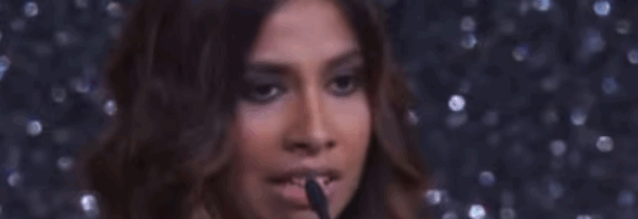 Anuparna Roy delivering her Palestine speech after winning Best Director at Venice Film Festival